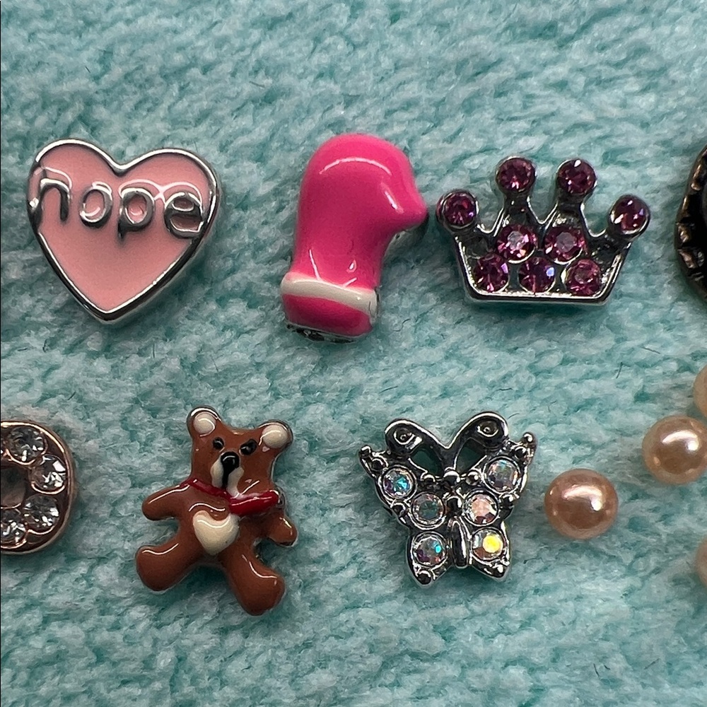 Floating Locket Charms : Cancer theme - Picture 3 of 5